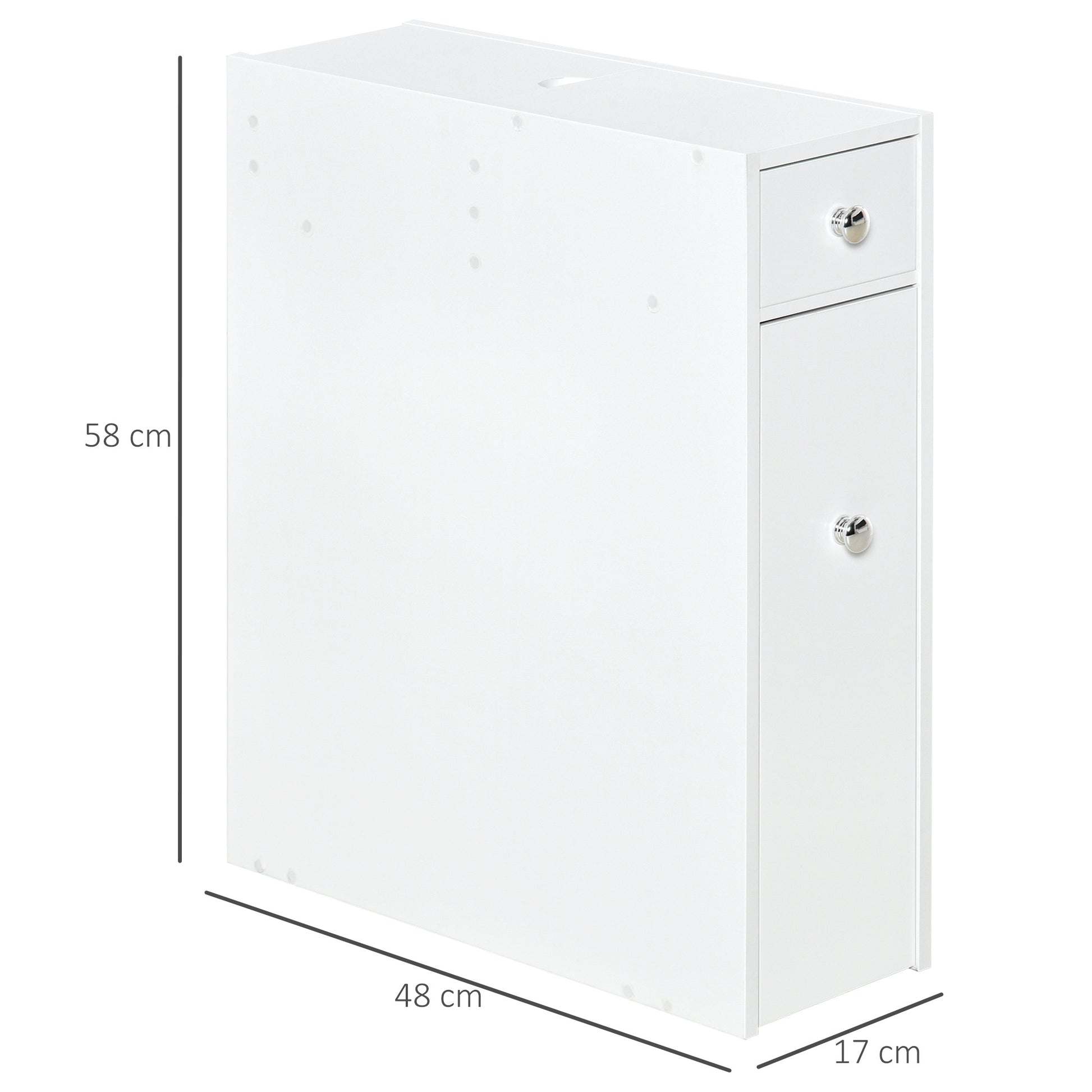 Homcom Bathroom Floor Storage Cabinet