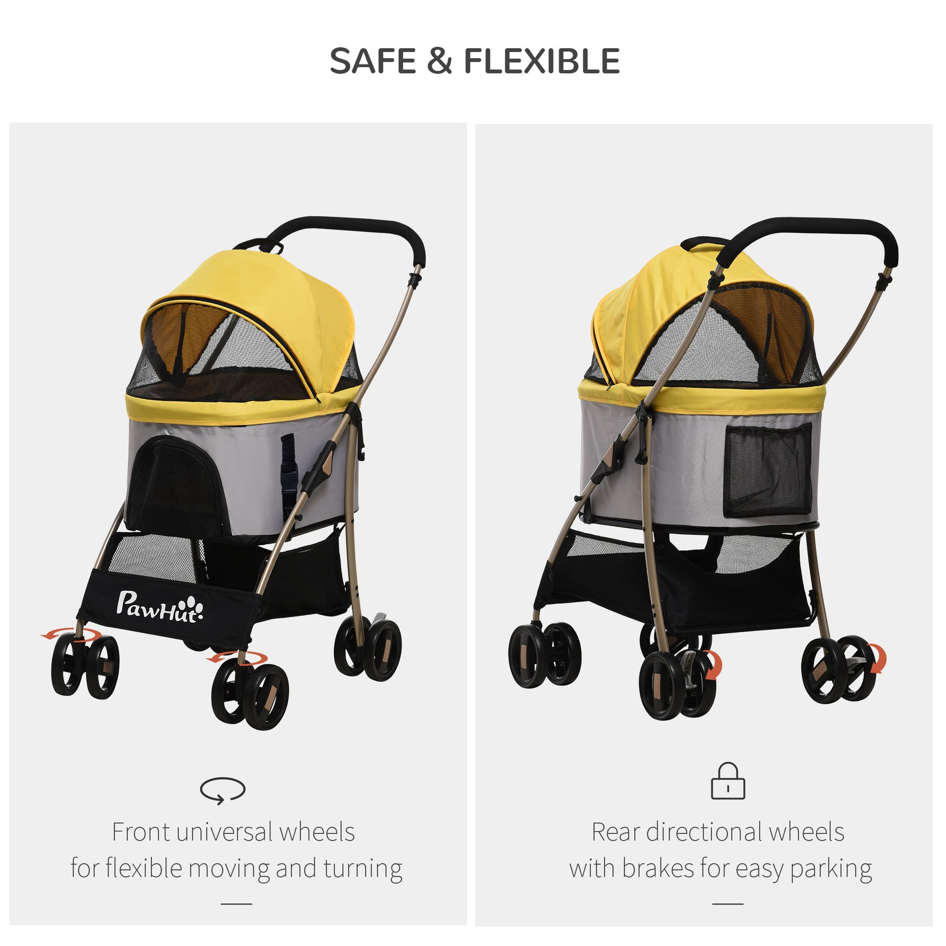 PawHut Detachable Pet Stroller