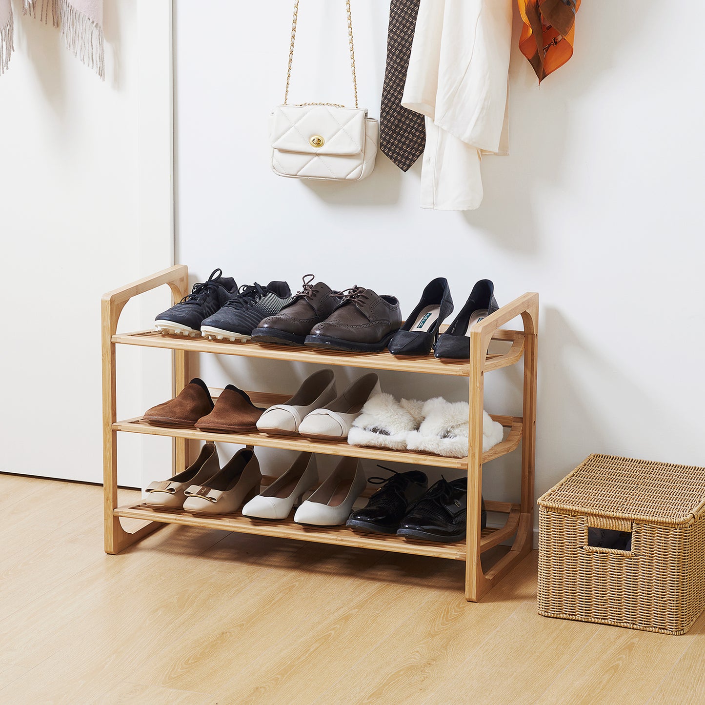 Homcom 3-Tier Shoe Rack