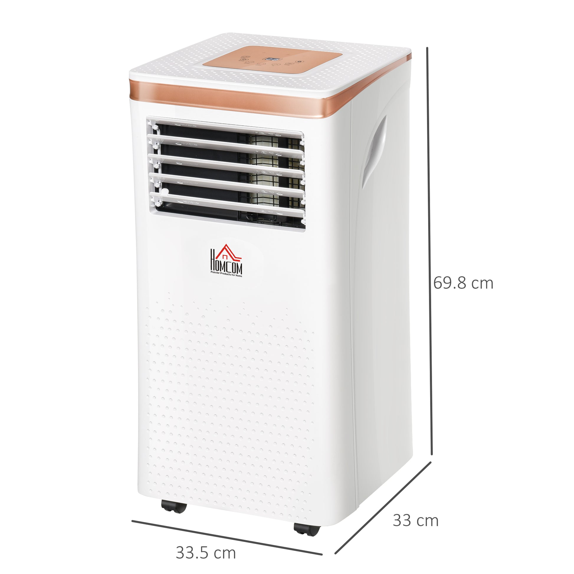 A Rated 10,000 BTU Portable Air Conditioner With Remote & 24 Hour Timer by Homcom