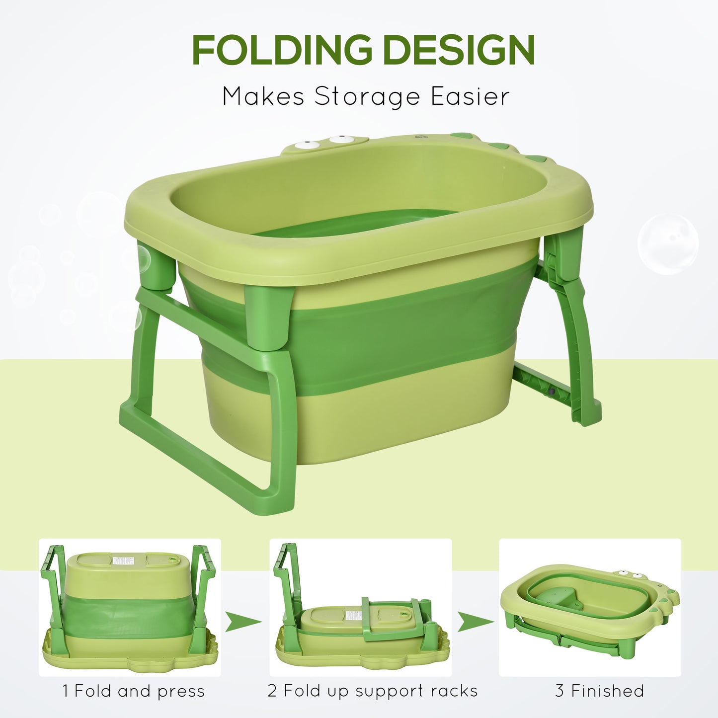 Homcom Foldable Baby Bathtub