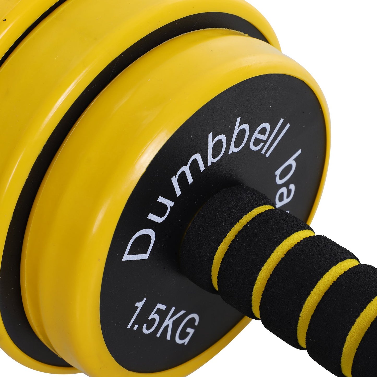 Homcom 25KG Dumbbell & Barbell Adjustable Set Plate Bar Clamp Rod Home Gym Sports Area Exercise Ergonomic