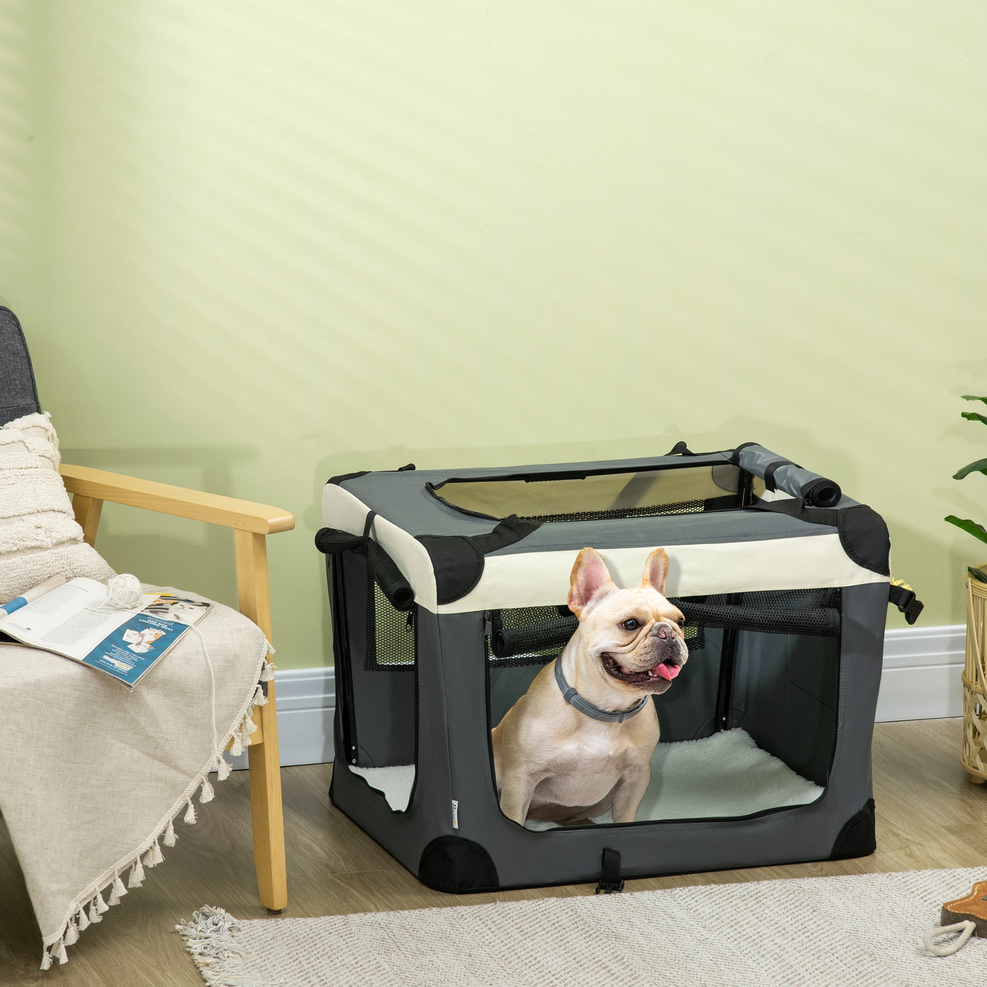 PawHut 70cm Foldable Pet Carrier