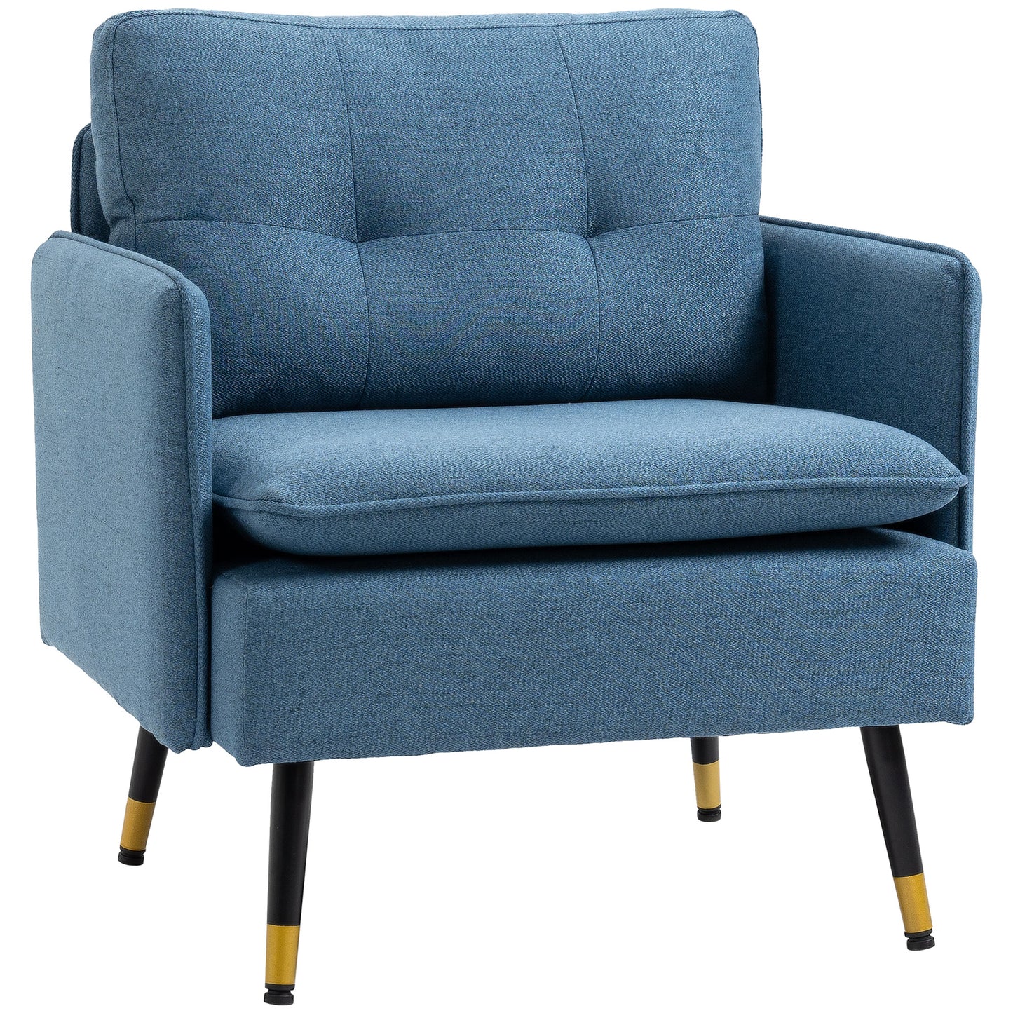 Homcom Modern Armchairs with Steel Legs