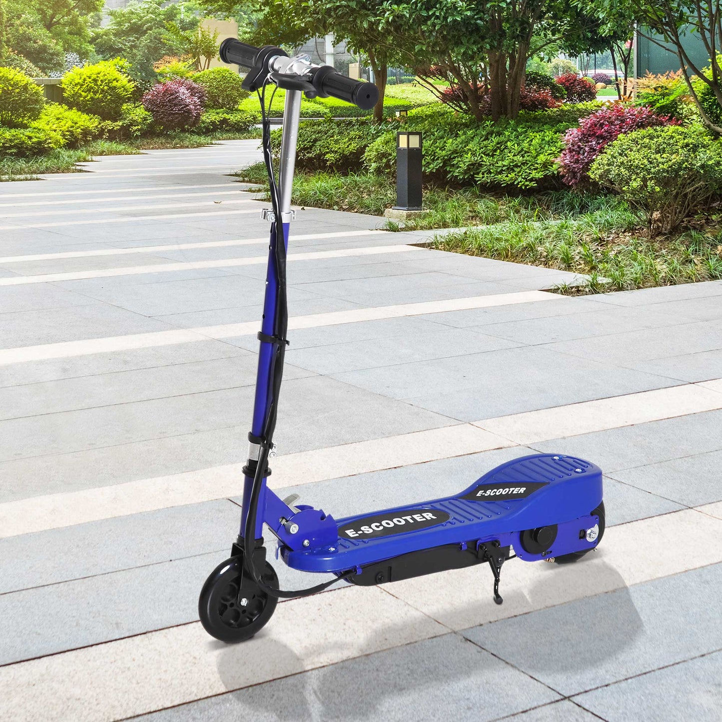 Homcom Folding Electric Kids Scooter Ride on Age 7-14