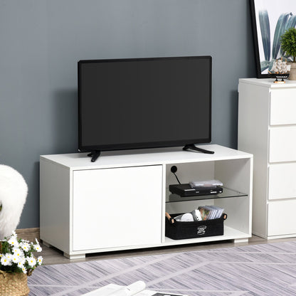 Homcom High Gloss Boxy TV Cabinet