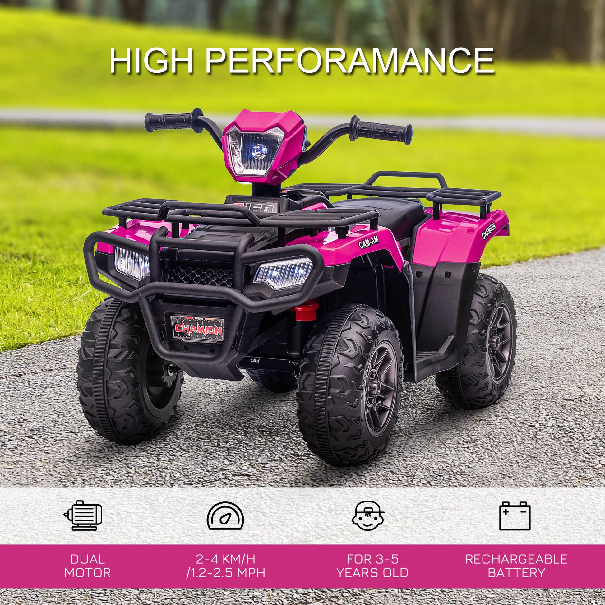 Homcom 12V Kids Quad Bike with Forward Reverse Functions