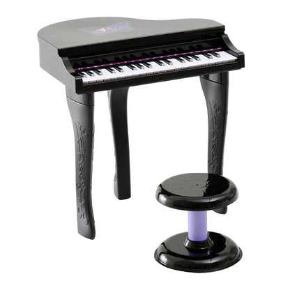 Homcom Mini Electronic Piano Withstool-Black