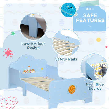 ZONEKIZ Space Themed Toddler Bed