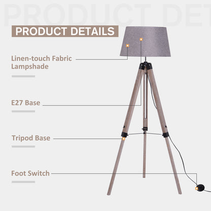 Homcom Tripod Floor Lamps for Living Room Bedroom