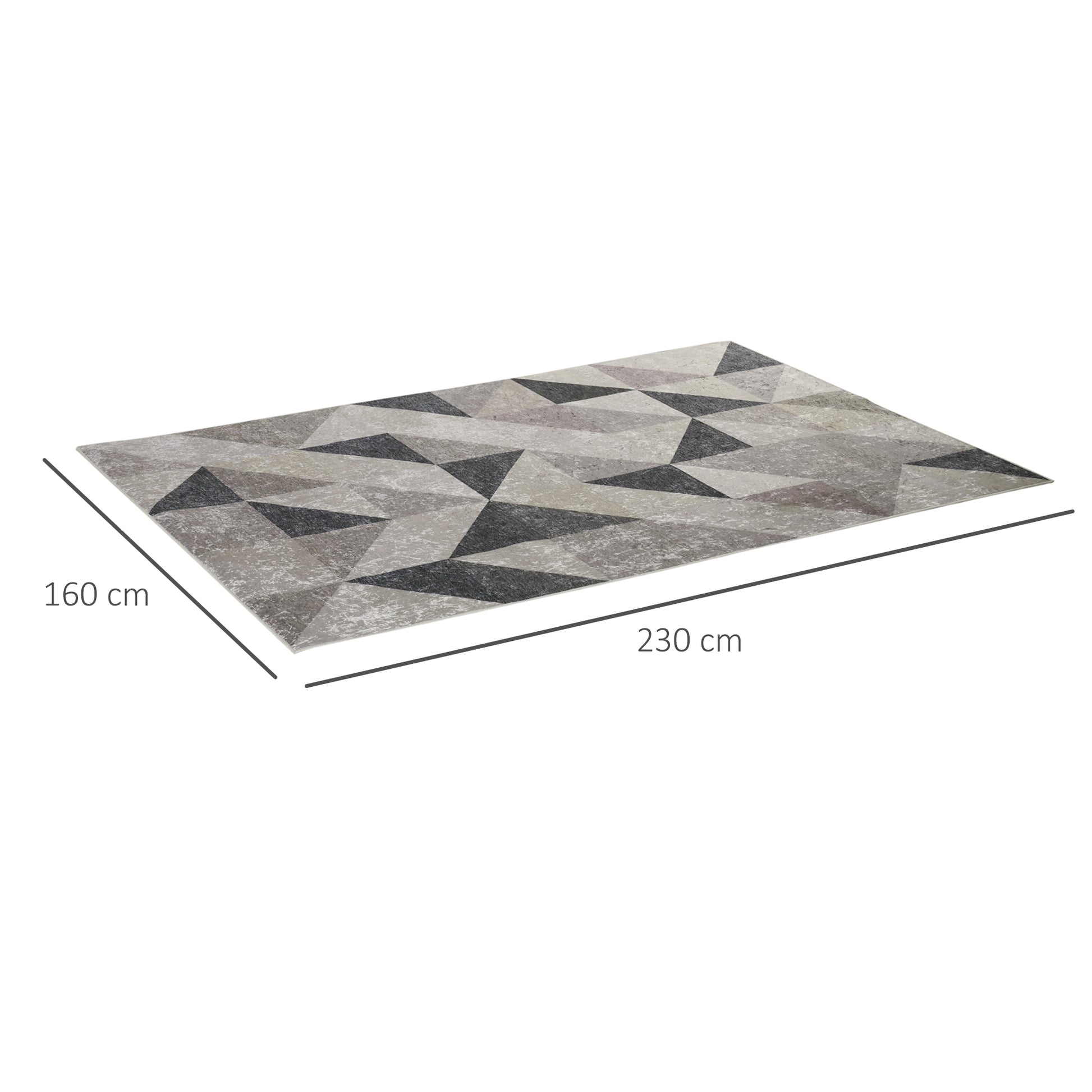 Homcom Modern Grey Rug