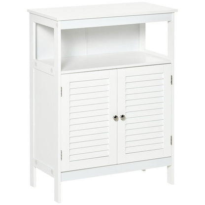 Kleankin Bathroom Storage Unit Cabinet With Open Storage Shelf