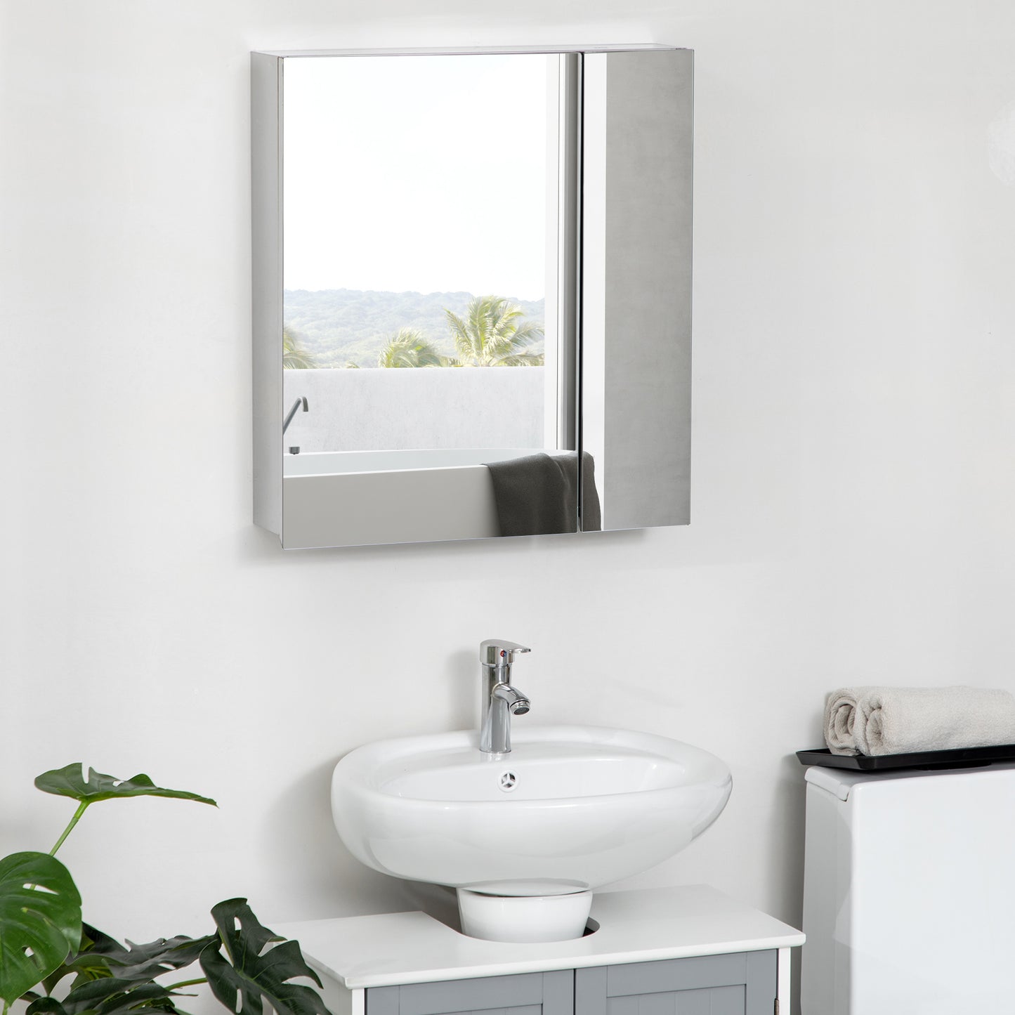 kleankin Bathroom Mirror Cabinet