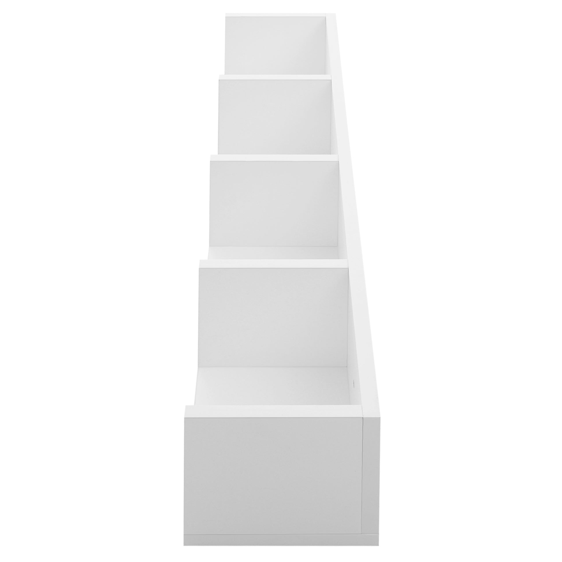 Homcom 95cm Four-Compartment Wall Shelf - White