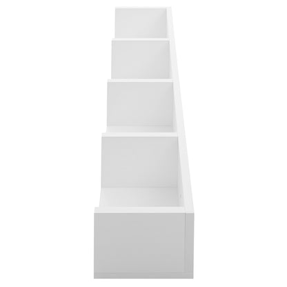 Homcom 95cm Four-Compartment Wall Shelf - White