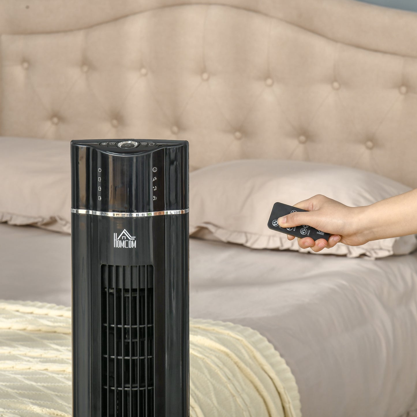 Homcom 42" Anion Tower Fan Cooling for Bedroom with 3 Speed