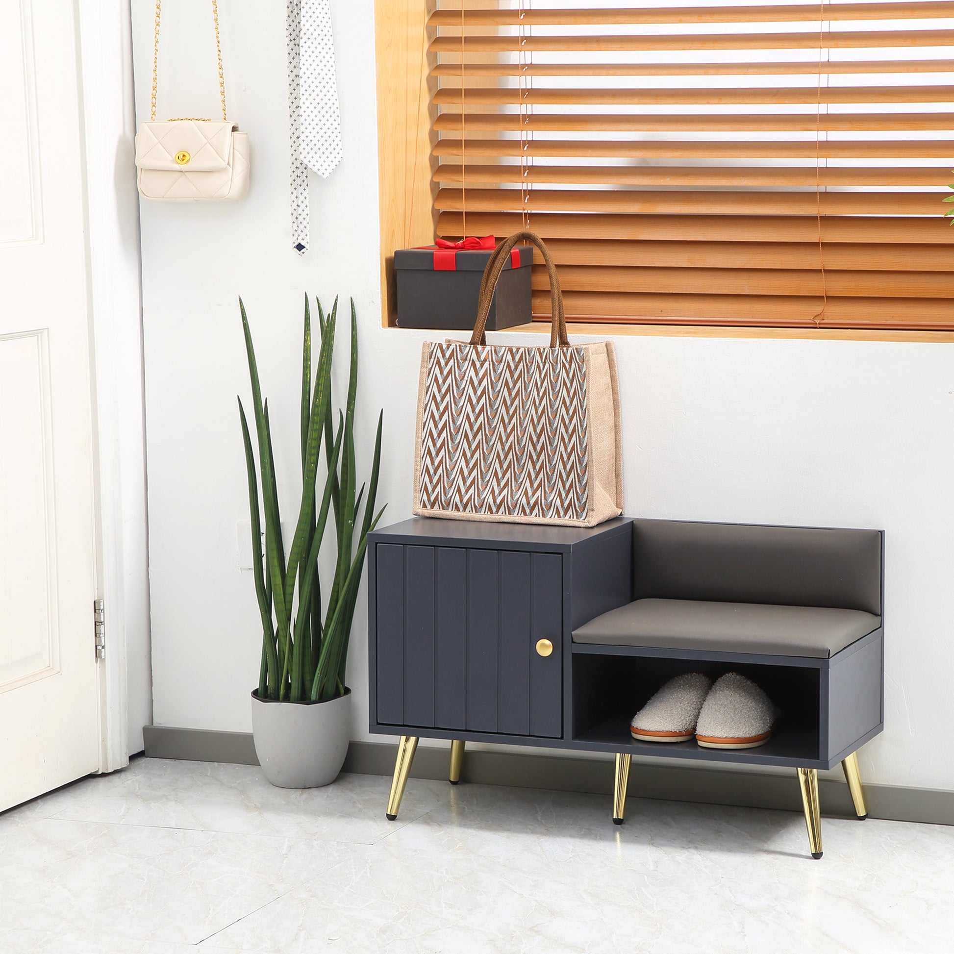 Homcom Shoe Bench with Storage