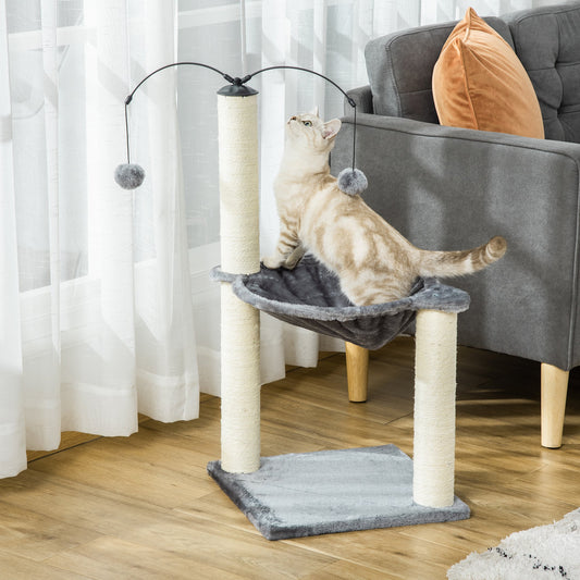 PawHut Cat Tree Tower w/ Sisal Scratching Post