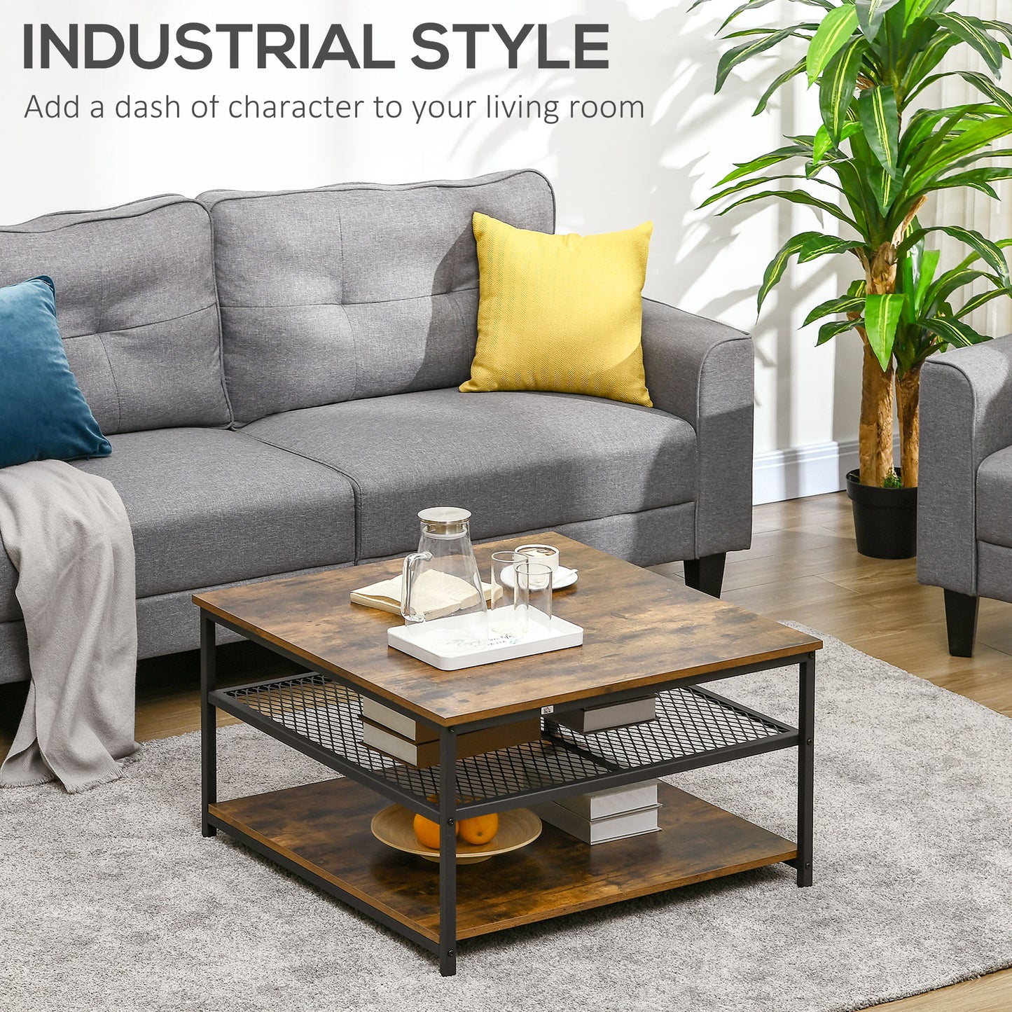 Homcom Industrial Coffee Table