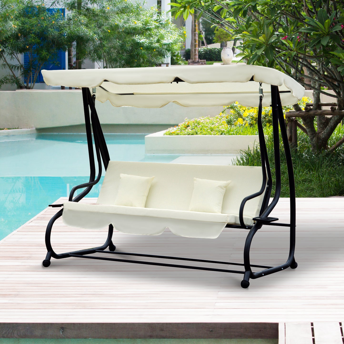 Outsunny 2-in-1 Swing Chair