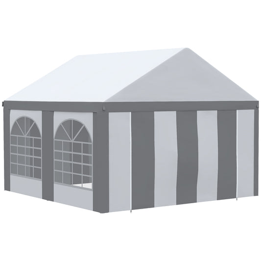 Outsunny 4 x 4m Galvanised Party Tent