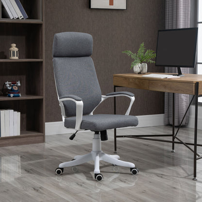 Vinsetto High Back Swivel Office Chair with Lumbar Back Support