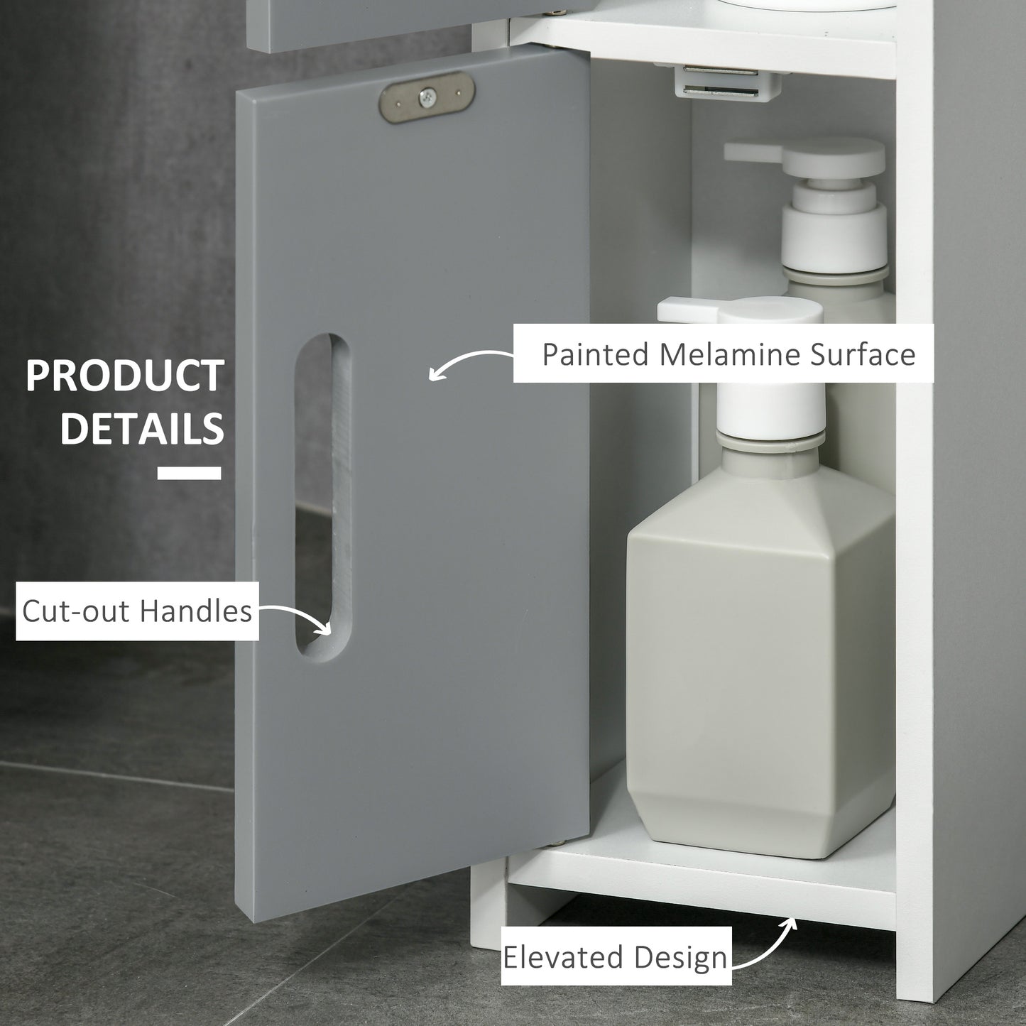 kleankin Modern Bathroom Storage Cabinet