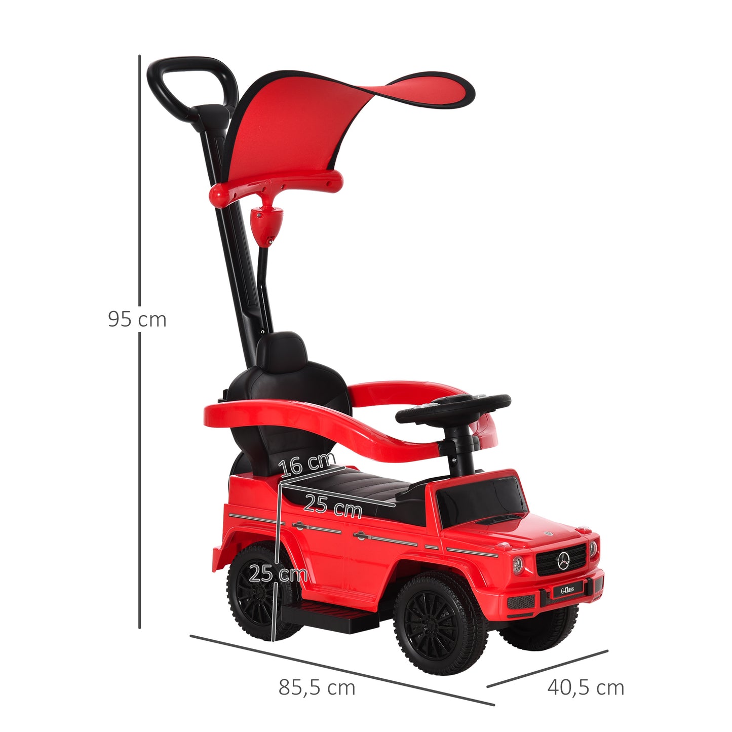 Homcom Benz G350 Ride-On Push Along Car Sliding Walker Floor Slider Stroller Toddler Vehicle