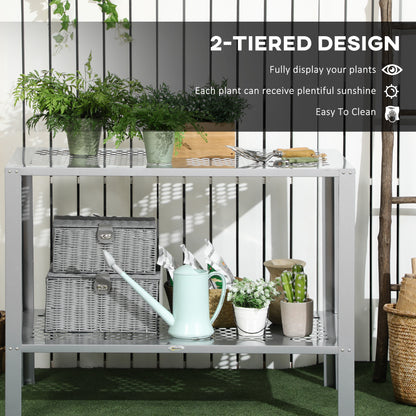 Outsunny 2-Tier Plant Stand