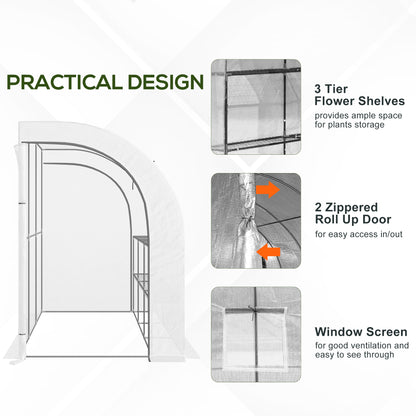 Outsunny Outdoor Walk-In Greenhouse