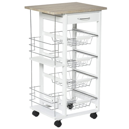 Homcom Rolling Kitchen Cart