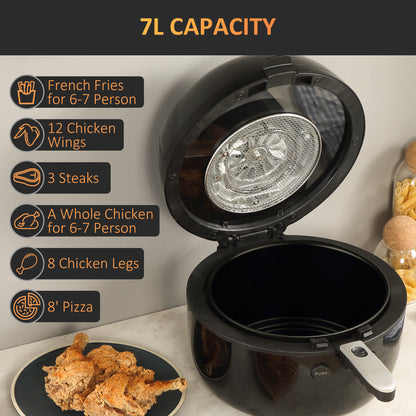 Homcom 7L Digital Air Fryer Oven with Air Fry