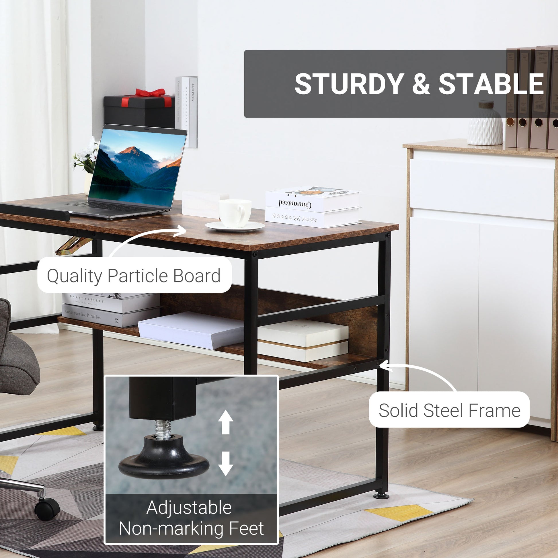 Homcom Adjustable Drafting Table Art Desk Drawing Table