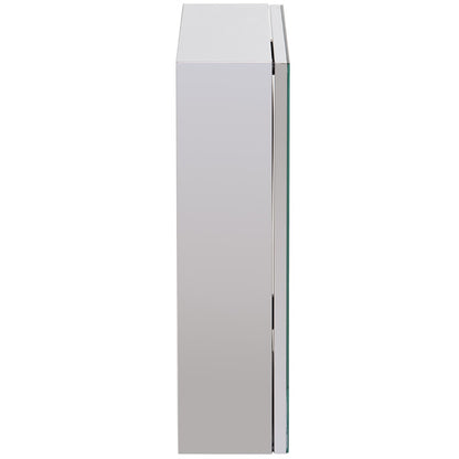 Homcom Stainless Steel Wall-mounted Bathroom Mirror Storage Cabinet 300mm (W)