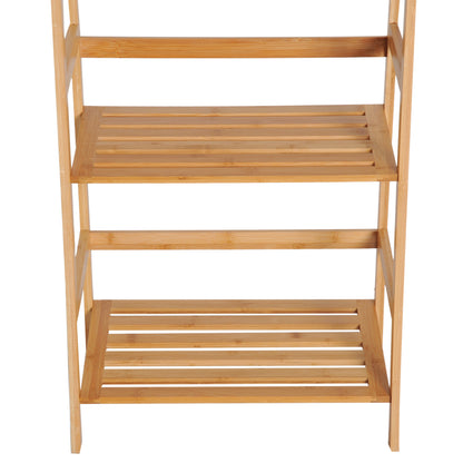 Homcom Four-Tier Bamboo Shelving Unit