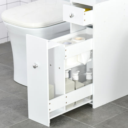 Homcom Bathroom Floor Storage Cabinet