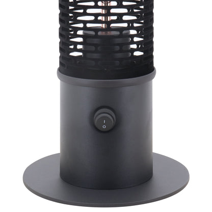 Outsunny Table Top Patio Tower Heater with Cool Touch Felt Mesh Cover