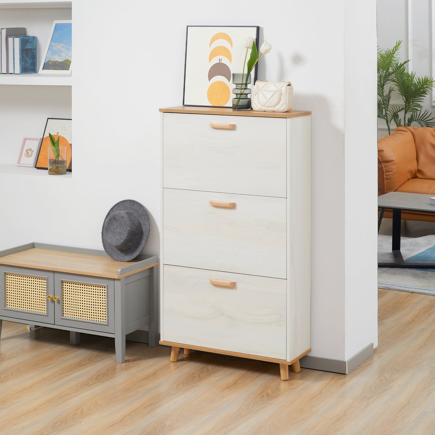 Homcom Narrow Shoe Cabinet