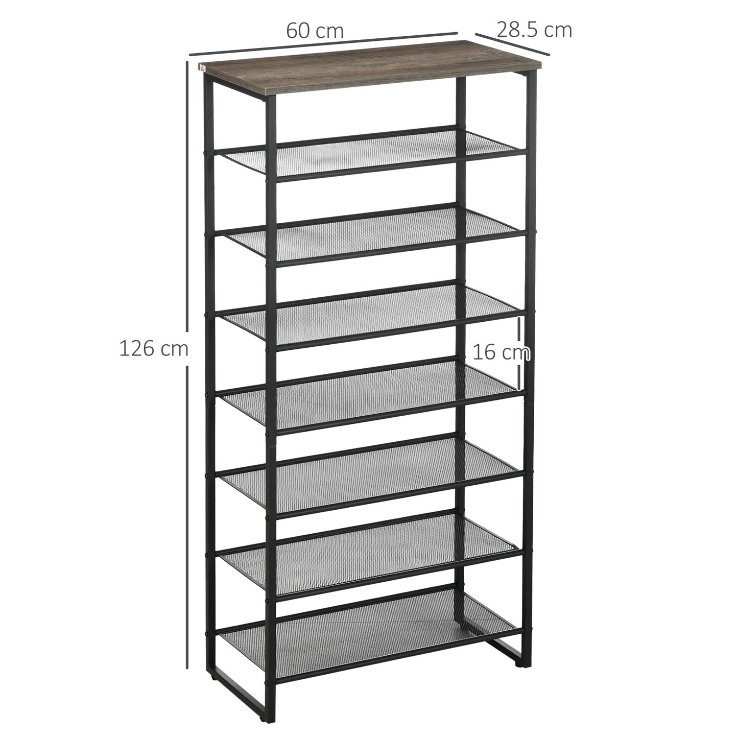 Homcom 8-Tier Shoe Rack