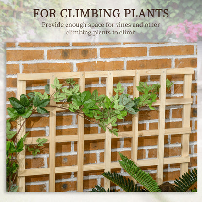 Outsunny 3 Tier Garden Planters with Trellis for Vine Climbing