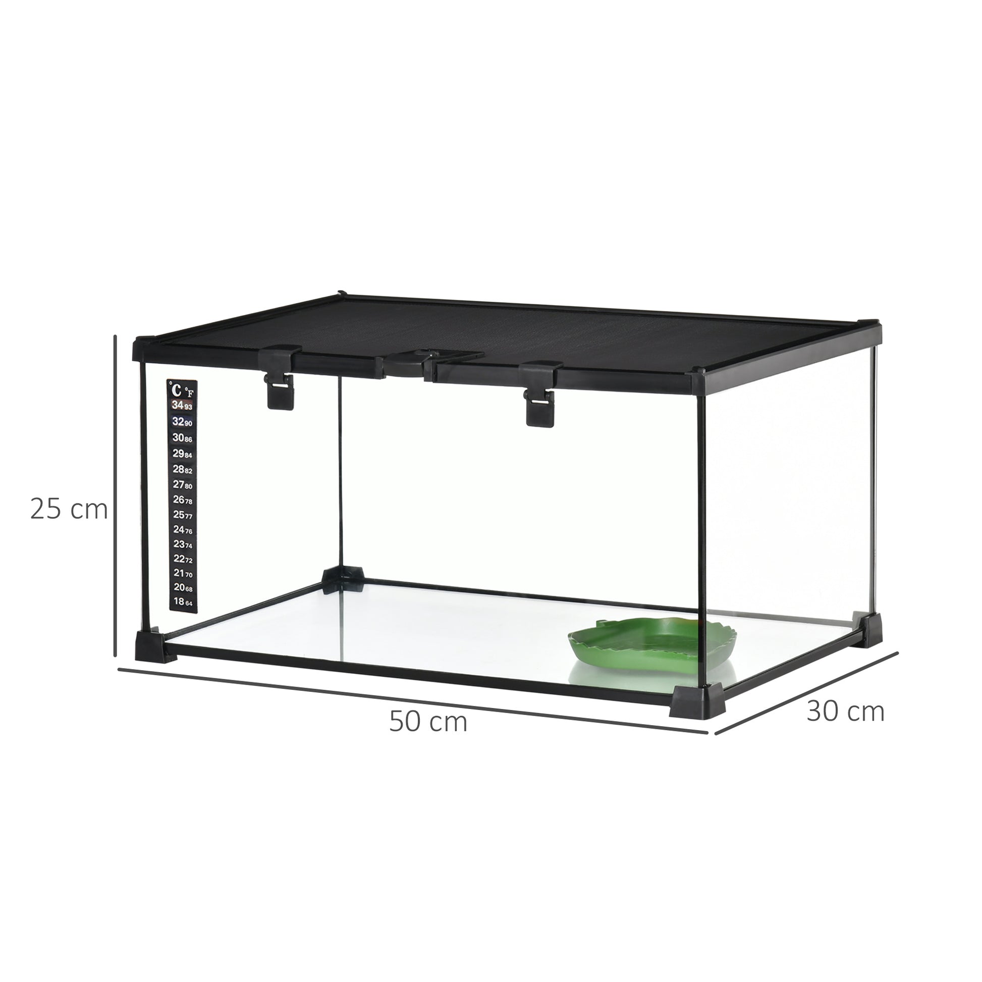 PawHut 50 x 30 x 25 cm Reptile Terrarium for Lizards