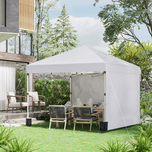 Outsunny 3 x 3 (M) Pop Up Gazebo with 2 Sidewalls