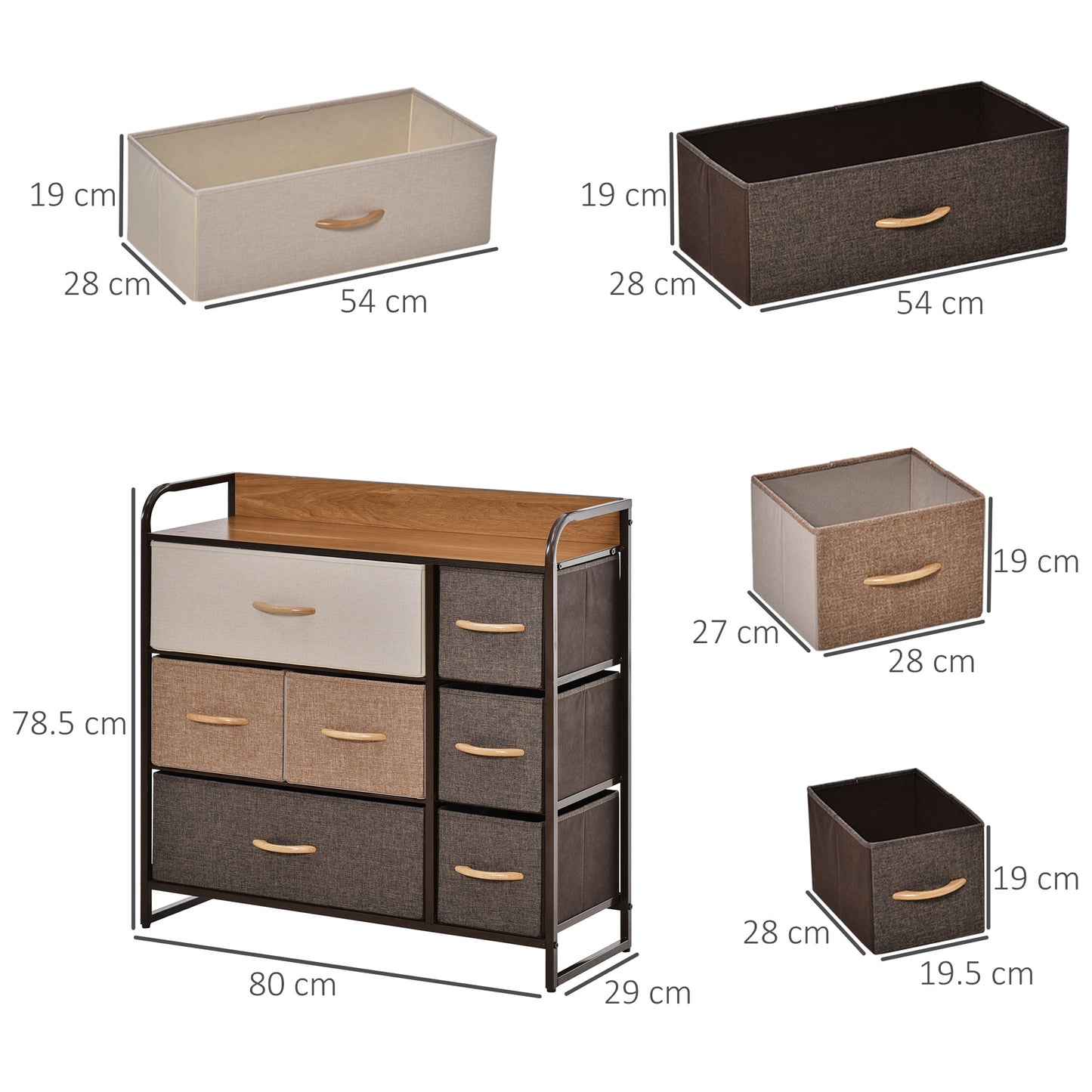 Homcom 7-Drawer Dresser