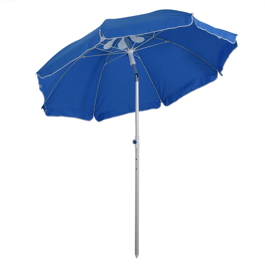 Outsunny 2m Arced Beach Umbrella