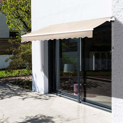 Outsunny Manual Retractable Awning