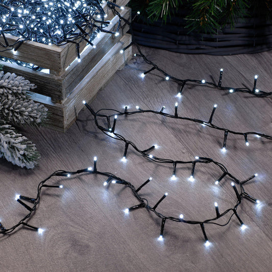 Christmas Tree Fairy Lights Animated White Outdoor 1000 LED - 18.9m