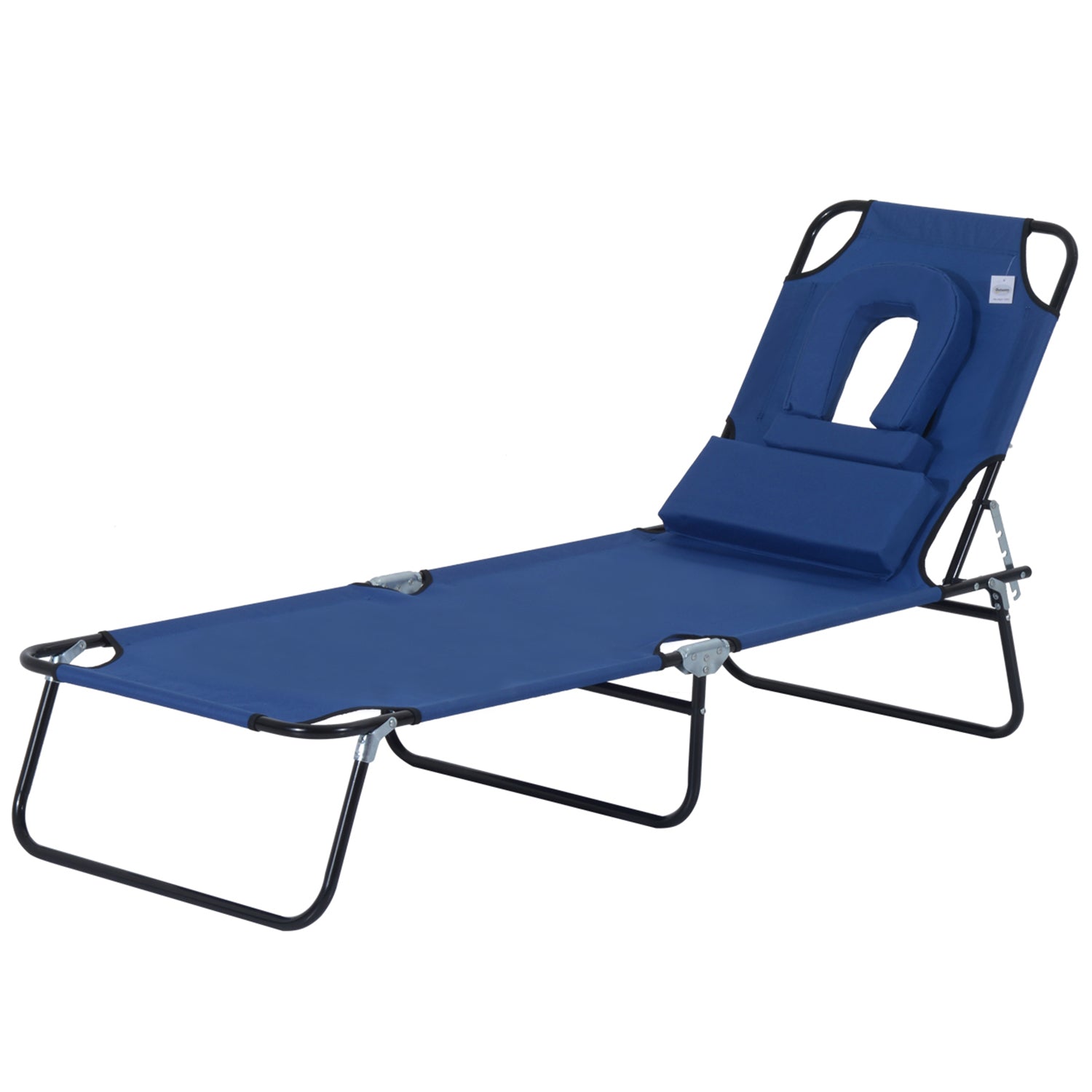 Outsunny Outdoor Foldable Sun Lounger