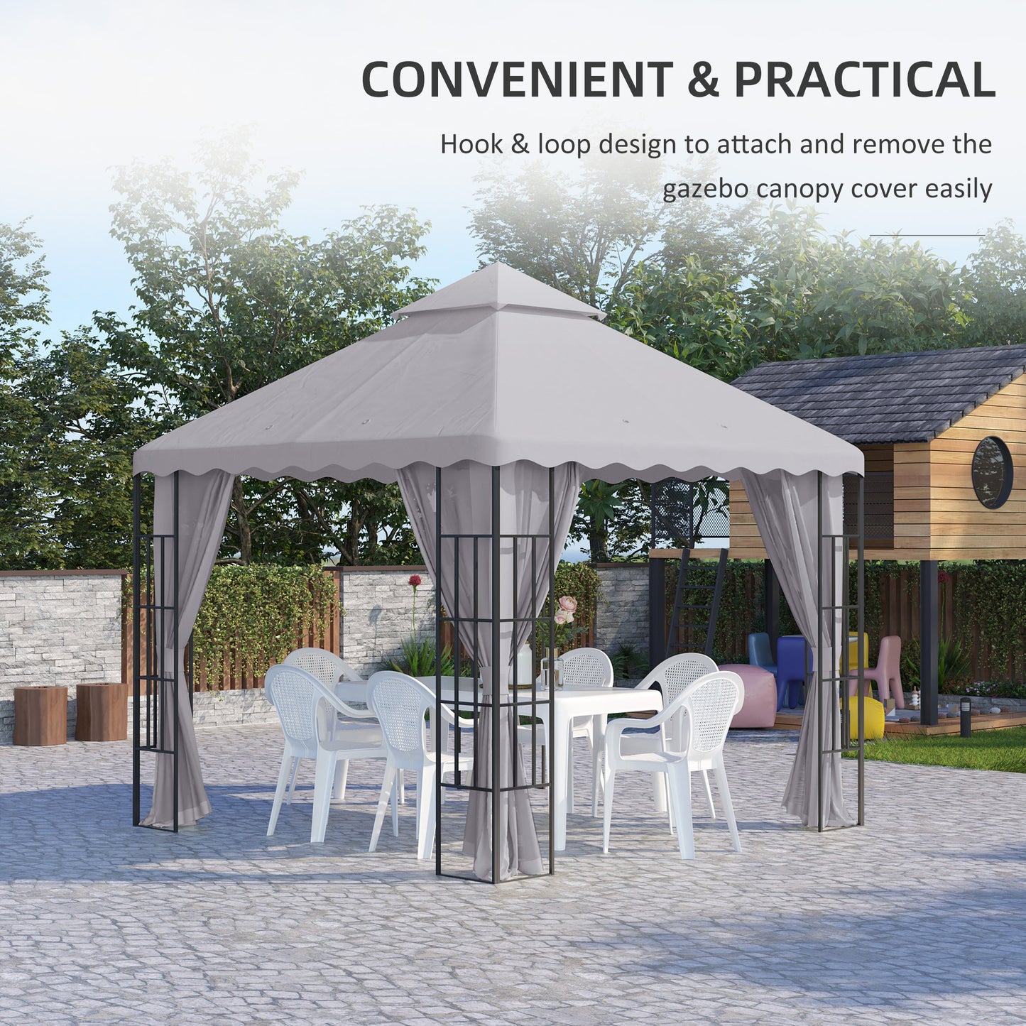 Outsunny 3 x 3 (m) Gazebo Canopy Replacement Covers