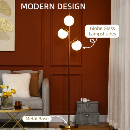 Homcom 3-Light Tree Floor Lamps for Living Room