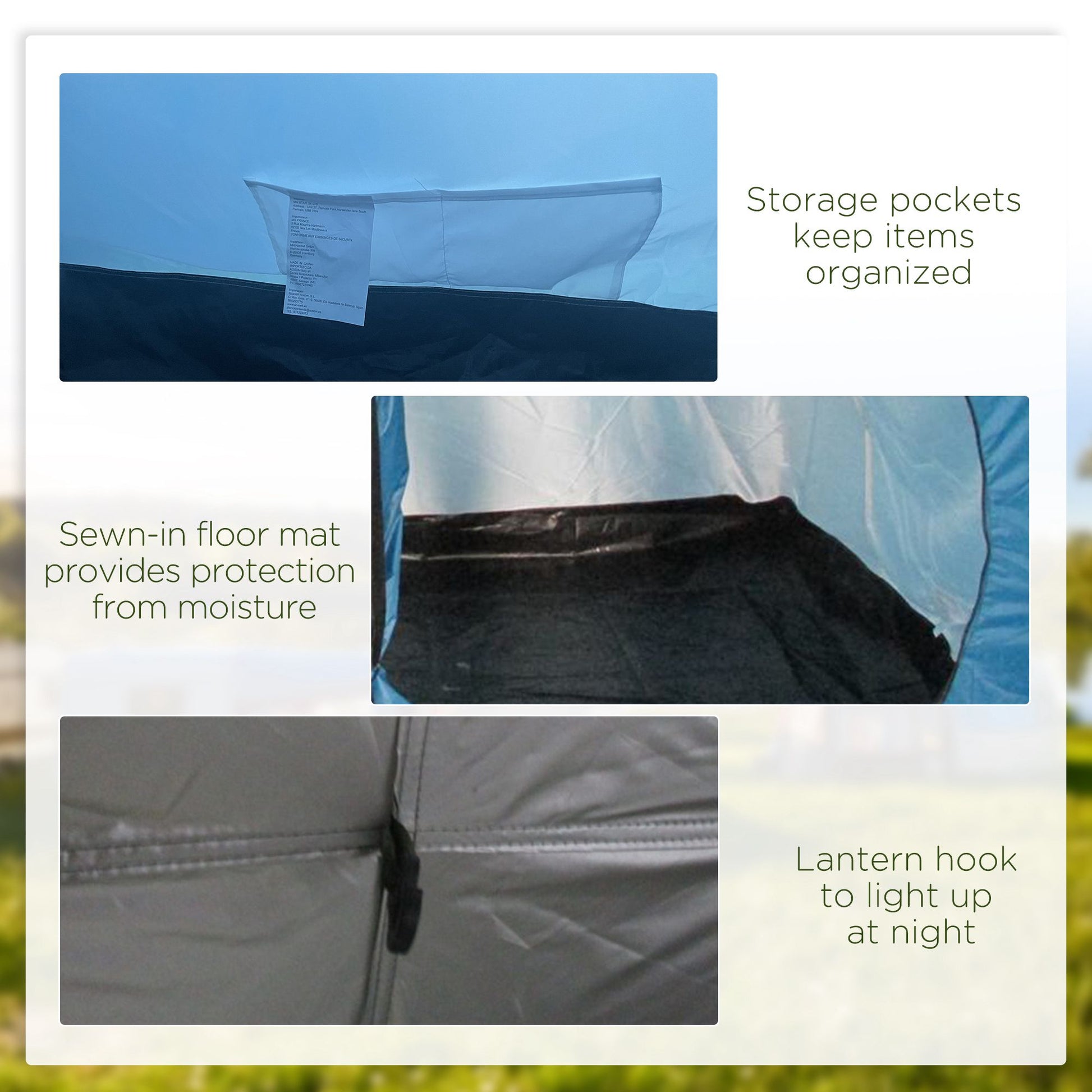 Outsunny 5-6 Man Tunnel Tent